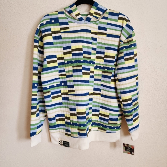 Gee's Bend Quilters Quilted Graphic Hoodie NWT - Picture 4 of 12